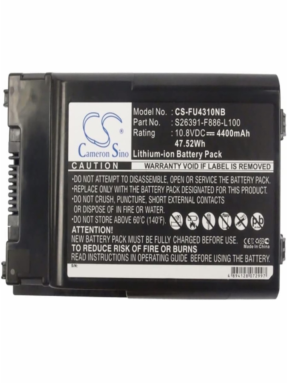 Cameron Sino Lithium-ion Battery Pack - Black